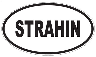 STRAHIN - Oval Sticker