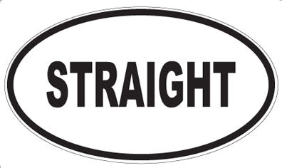 STRAIGHT - Oval Sticker