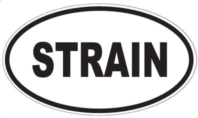 STRAIN - Oval Sticker