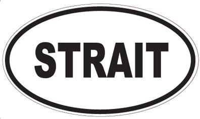 STRAIT - Oval Sticker