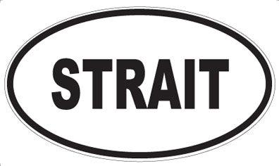 STRAIT - Oval Magnet