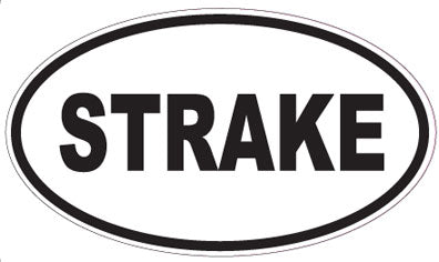 STRAKE - Oval Sticker
