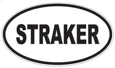 STRAKER - Oval Sticker
