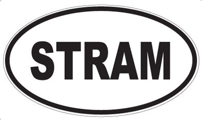 STRAM - Oval Sticker