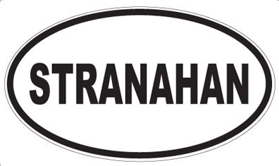 STRANAHAN - Oval Magnet