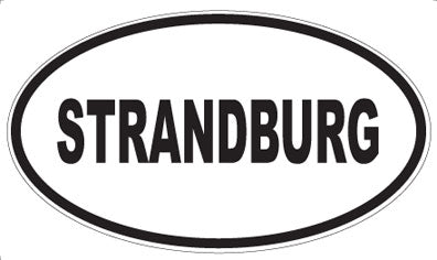 STRANDBURG - Oval Sticker
