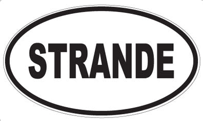 STRANDE - Oval Sticker