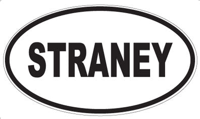 STRANEY - Oval Magnet