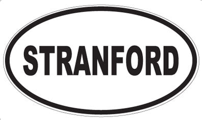 STRANFORD - Oval Sticker
