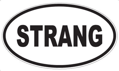 STRANG - Oval Sticker