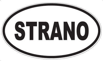STRANO - Oval Sticker