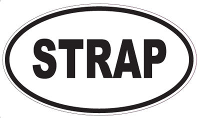STRAP - Oval Sticker