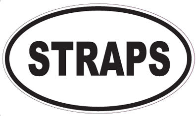 STRAPS - Oval Sticker