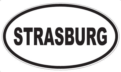 STRASBURG - Oval Magnet