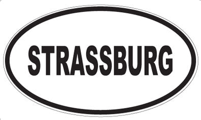 STRASSBURG - Oval Magnet