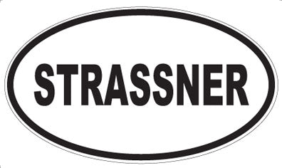 STRASSNER - Oval Sticker