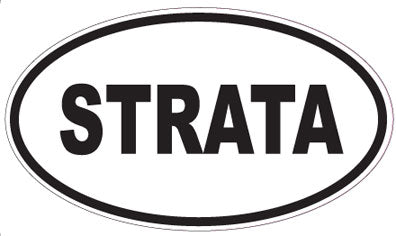 STRATA - Oval Sticker