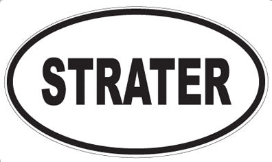 STRATER - Oval Sticker