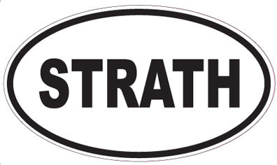 STRATH - Oval Sticker