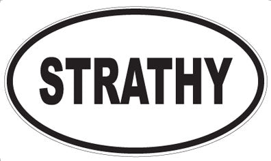 STRATHY - Oval Sticker