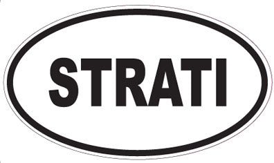 STRATI - Oval Sticker