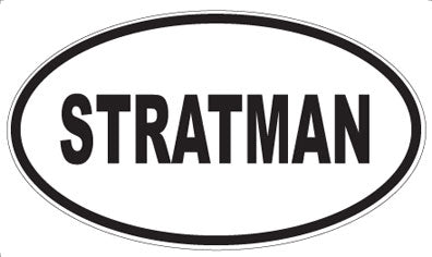 STRATMAN - Oval Sticker