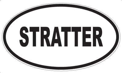 STRATTER - Oval Sticker