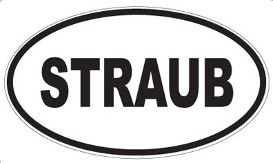 STRAUB - Oval Magnet