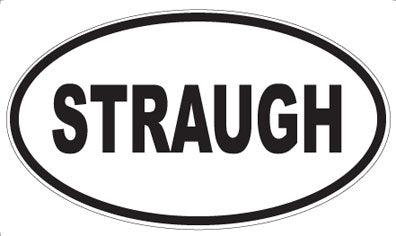 STRAUGH - Oval Magnet