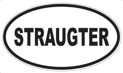 STRAUGTER - Oval Sticker