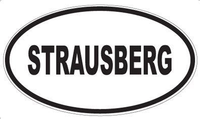 STRAUSBERG - Oval Sticker