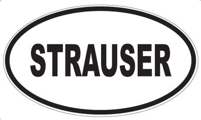 STRAUSER - Oval Magnet