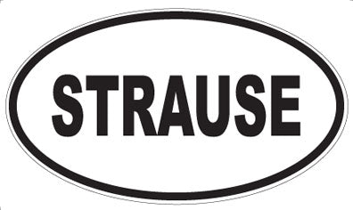 STRAUSE - Oval Magnet