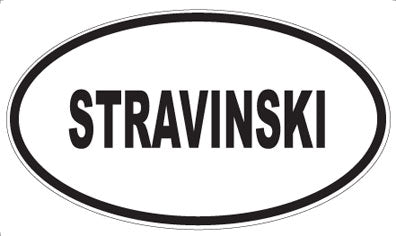 STRAVINSKI - Oval Magnet