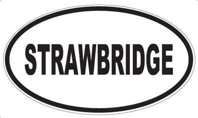 STRAWBRIDGE - Oval Sticker