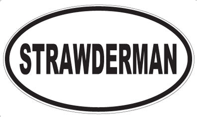 STRAWDERMAN - Oval Magnet
