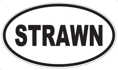 STRAWN - Oval Sticker