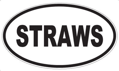 STRAWS - Oval Magnet