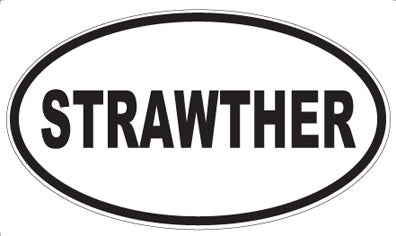 STRAWTHER - Oval Magnet