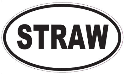 STRAW - Oval Magnet