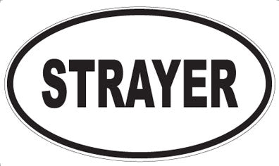 STRAYER - Oval Magnet