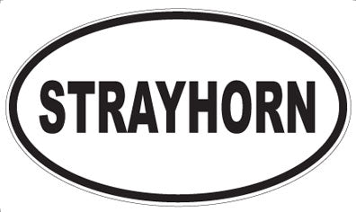 STRAYHORN - Oval Magnet