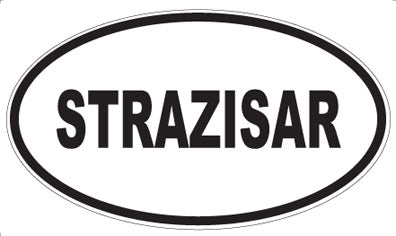 STRAZISAR - Oval Sticker