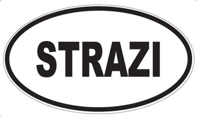 STRAZI - Oval Magnet