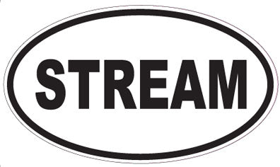 STREAM - Oval Sticker