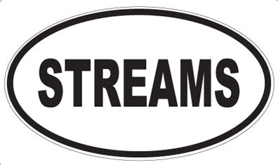 STREAMS - Oval Magnet