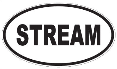 STREAM - Oval Magnet