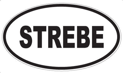 STREBE - Oval Sticker