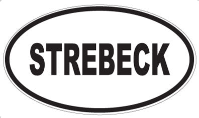 STREBECK - Oval Magnet