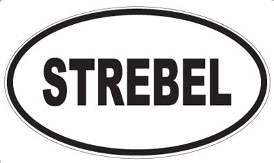 STREBEL - Oval Sticker